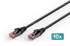 DIGITUS CAT6 U-UTP Patch Cable 2m Black (10 Pack) DIGITUS_DK-1617-020-OD-10 small