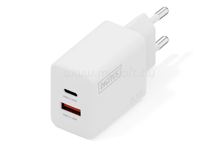 DIGITUS DA-10300 20W USB Charger White
