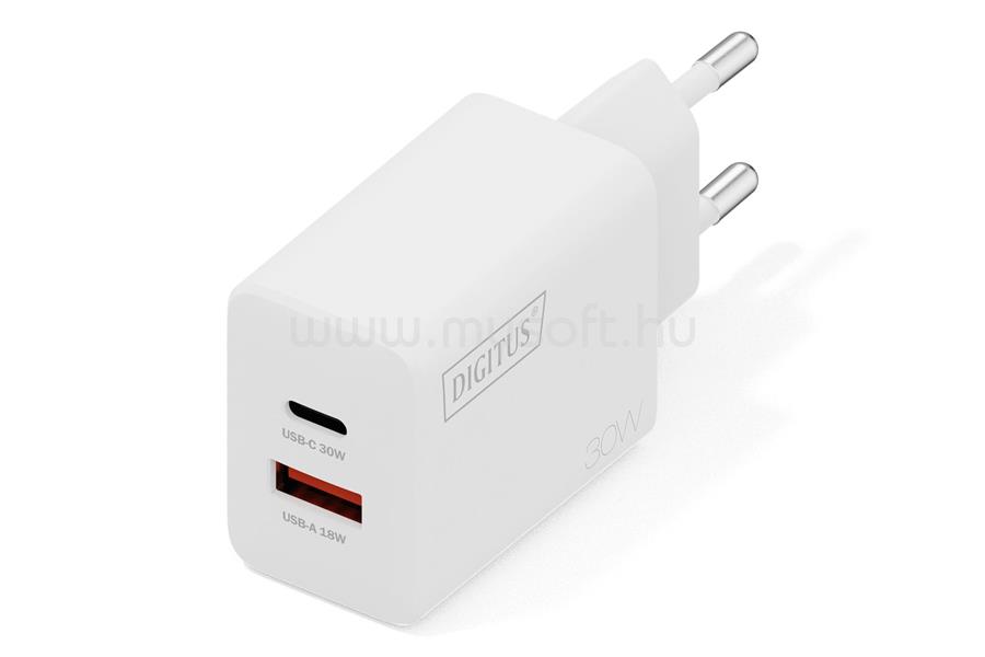 DIGITUS DA-10301 30W USB GaN Charger White