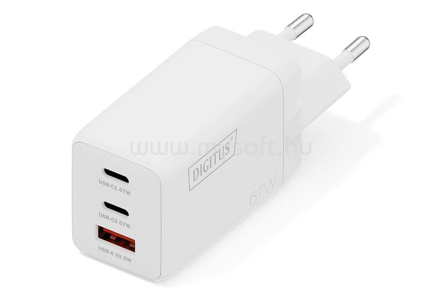 DIGITUS DA-10303 67W USB GaN Charger White