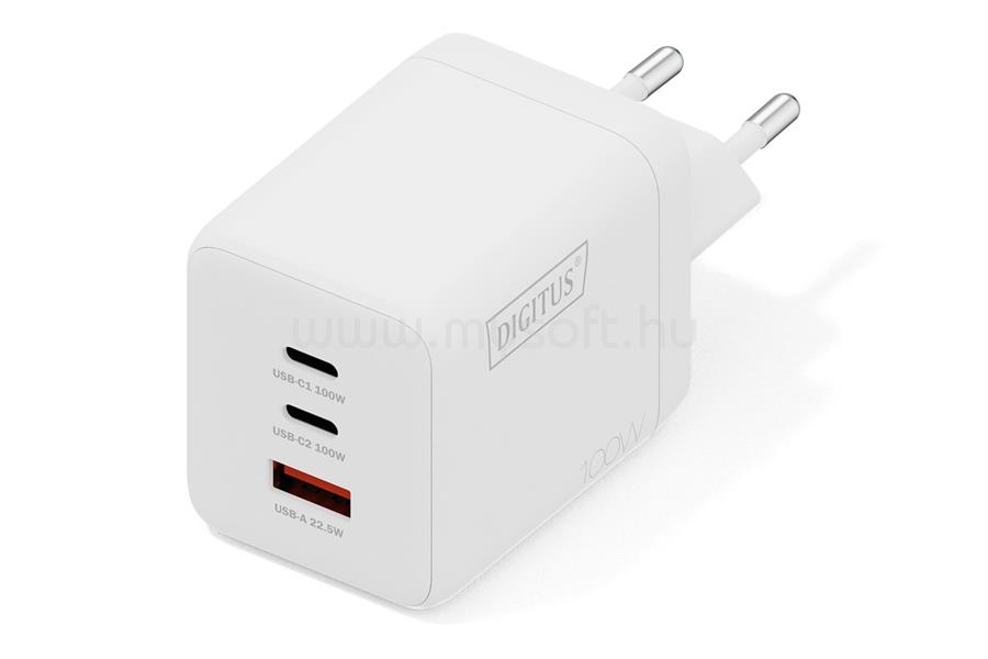 DIGITUS DA-10304 100W USB GaN Charger White