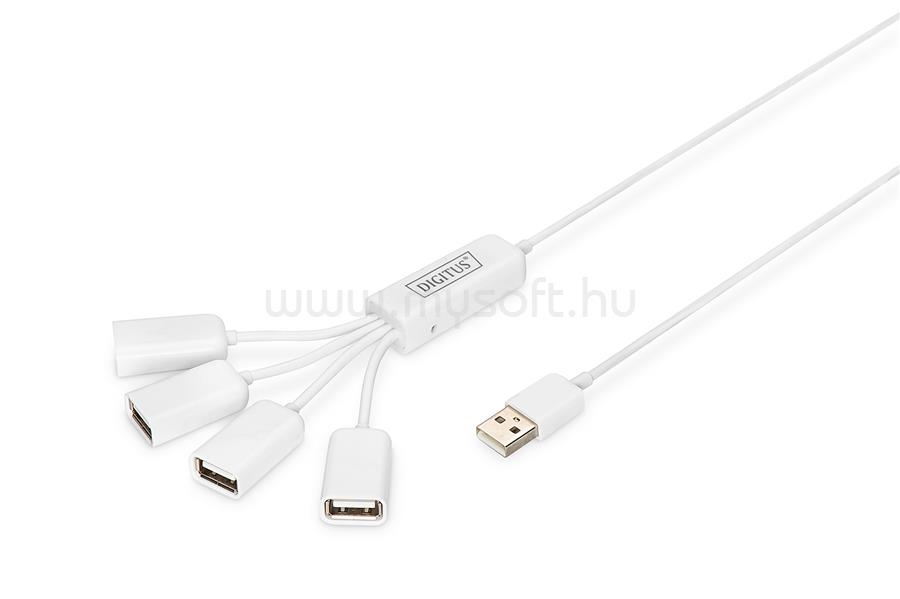 DIGITUS DA-70216 Spider Slim USB HUB  4 Port 2.0