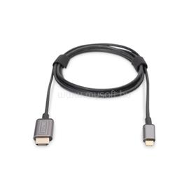 DIGITUS DA-70821 USB C - HDMI A 1,8m szürke video átalakító kábel DIGITUS_DA-70821 small