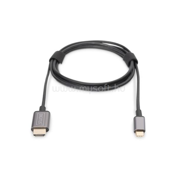 DIGITUS DA-70821 USB C - HDMI A 1,8m szürke video átalakító kábel