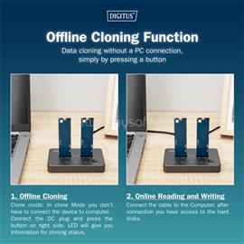 DIGITUS DA-71545 Dual M.2 NVMe SSD dokkoló állomás USB-C Gen2 DIGITUS_DA-71545-1 small