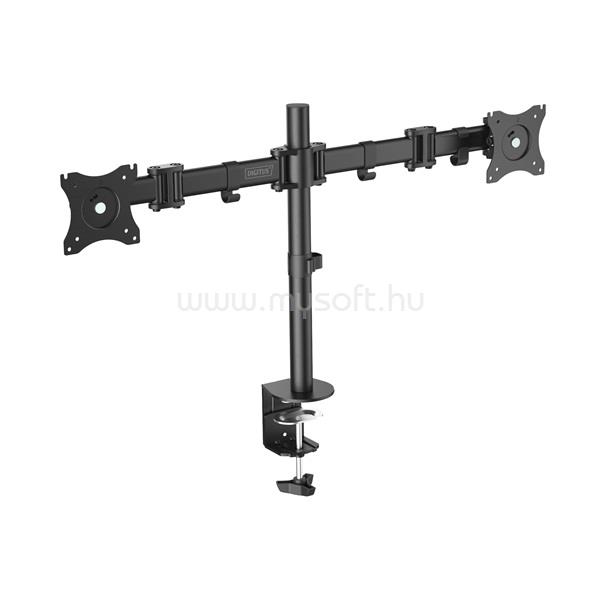 DIGITUS DA-90349 rögzítőelemes VESA 75/100 15"-27" asztali TV konzol (fekete)