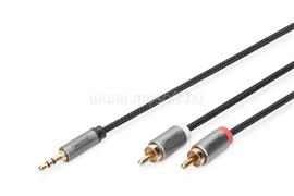 DIGITUS DB-510330-010-S Audio adapter cable, 3.5 mm stereo jack to RCA 1m Black DIGITUS_DB-510330-010-S small