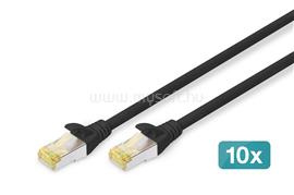 DIGITUS DK-1644-A-050-BL-10 Cat.6A S/FTP LSZH 5m fekete patch kábel (10db/csomag) DIGITUS_DK1644A050BL10 small