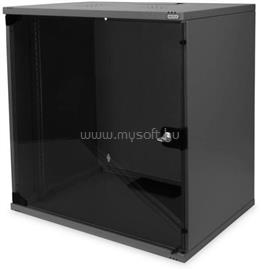 DIGITUS DN-19 12-U-S-SW 19" 12U 595x540x400mm lapraszerelt üvegajtós fekete fali rack szekrény DIGITUS_DN-1912-U-S-SW small