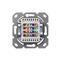 DIGITUS DN-9008-1 CAT 6A Class EA 2x RJ45 fali aljzat DIGITUS_DN-9008-1 small