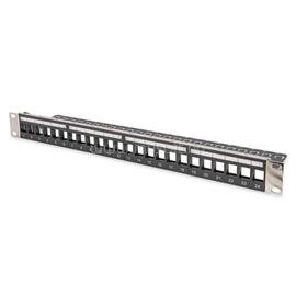 DIGITUS DN-91411-LF 24port 19" 1U moduláris árnyékolt üres Patch Panel (fekete) DIGITUS_DN-91411-LF small