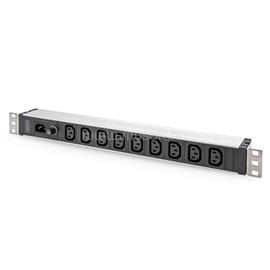 DIGITUS DN-95429 19" 1U PDU 230V 10A 9xIEC C13 aljzat IEC C14 csatlakozó 2M elosztósor DIGITUS_DN-95429 small