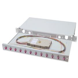DIGITUS DN-96331-4 1U 12xLC duplex OM4 toldóval pigtaillel és kötőkazettával szerelt optikai rendező DIGITUS_DN-96331-4 small