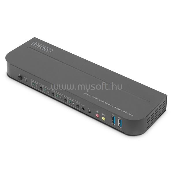 DIGITUS DS-12890 Full HD 4K 60Hz 4 port HDMI/Displayport KVM Switch