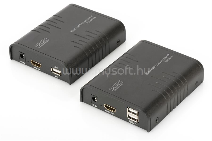 DIGITUS DS-55202  4K HDMI (120m FullHD) extender szett