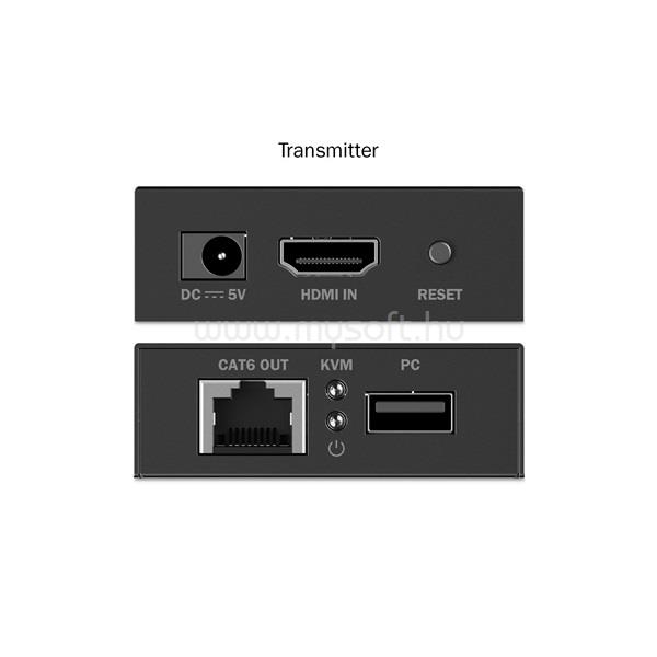 DIGITUS DS-55357 HDMI 4K UHD 30Hz Cat.6 KVM IP 40m extender szett