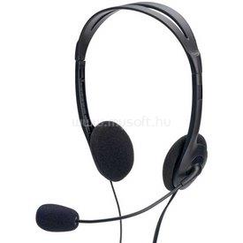 DIGITUS Ednet 83022 multimédiás jack headset (fekete)