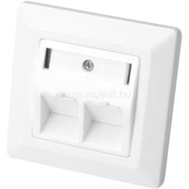 DIGITUS FACEPLATE FOR KEYSTONE JACKS 2X RJ45 IN NS DIGITUS_DN-93801-1 small