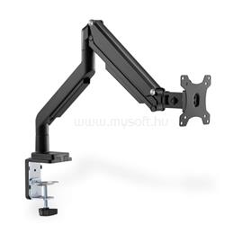 DIGITUS gázrugós C-bilincses univerzális (VESA 75 / 100) 1-es fekete monitor tartó konzol DA-90394 small