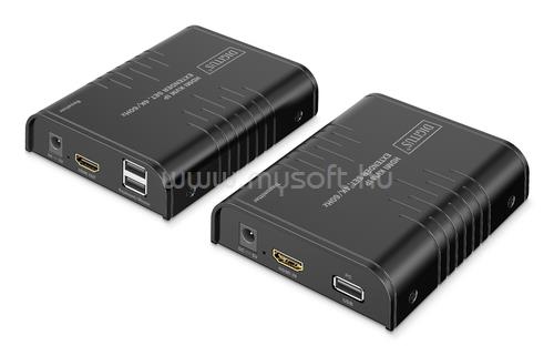 DIGITUS HDMI KVM IP EXTENDERSET 4K/60HZ 120/200M ONE-TO-MANY CAT BLACK IN