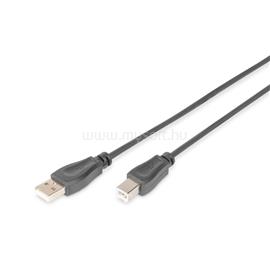 DIGITUS High Speed 2.0 USB type-B - USB type A CU árnyékolt kábel 1,8m (fekete) DIGITUS_AK-300105-018-S small