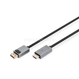 DIGITUS High Speed UHD 4K 3D 30Hz aranyozott 1.2 DisplayPort - HDMI type A kábel 1,8m DIGITUS_DB-340202-018-S small