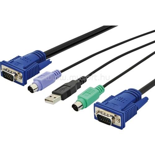 DIGITUS KVM KABEL 5.0M VGA PS/2-MOUSE PS/2-KEYBOARD NS