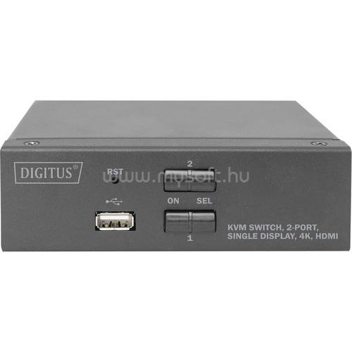 DIGITUS KVM SWITCH 2PORT SINGLE DISPLAY DESKTOP HDMI KVM SWITCH IN