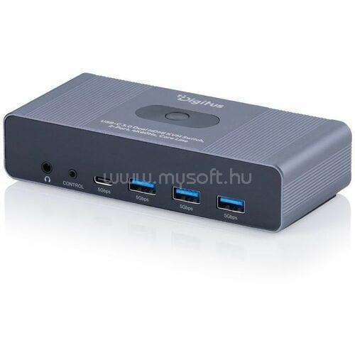 DIGITUS KVM SWITCH 2X2 HDMI 4K 60HZ 3X USB3.0 1X USB C CORE LINE IN