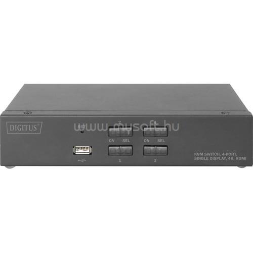 DIGITUS KVM SWITCH 4PORT SINGLE DISPLAY DESKTOP HDMI KVM SWITCH IN