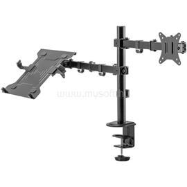DIGITUS MONTIOR ARM WITH NOTEBOOK TRAY 17-32IN CLAMP OR GROMMET MOUNT NS DIGITUS_DA-90436 small