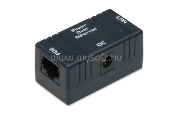 DIGITUS PoE energy box passive for 1User 1xRJ45 LAN 1xDC 1xRJ45 PoE 10/100Mbit/s for 5.5mm DC plugs