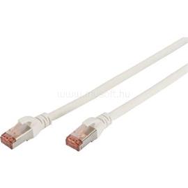 DIGITUS RJ45 Hálózat Csatlakozókábel CAT 6 S/FTP 3.00 m Fehér Lángálló, Fólia árnyékolás, Fonat árnyékolás, Árnyékolt, Halogénmentes, Kerek, sodort érpár Digitus DIGITUS_DK-1644-030/WH small