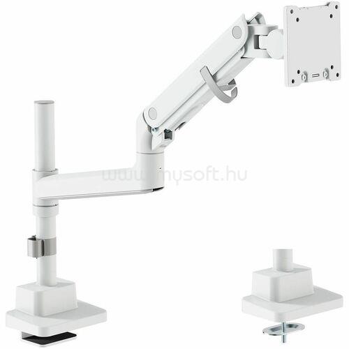 DIGITUS SINGLE MONITOR MOUNT 57 27 KG VESA: 75X75 100X100 WHITE NS