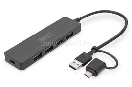 DIGITUS USB 3.0 Hub 4-Port Slim Line Black DIGITUS_DA-70235 small