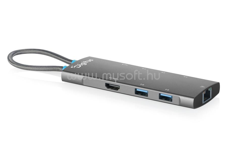 DIGITUS USB-C docking station 8-port