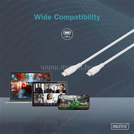 DIGITUS USB-C Silicone charging cable USB-C to USB-C USB 2.0 60W 2m White DIGITUS_AK-300341-020-W small