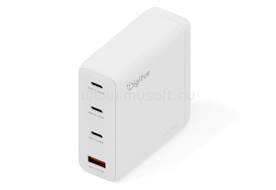 DIGITUS USB GaN Charger 140W White