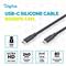 DIGITUS USB Silicone connection USB-C - USB-C cable 1,5m Black DIGITUS_AK-300350-015-S small