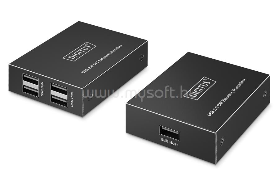 DIGITUS USB2.0 CATEXTENDER 4XUSB-A 150M FOR USE WITH CAT 6 (OR HIGHER) NS
