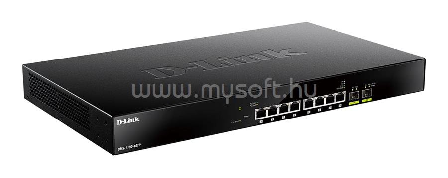 DLINK DMS-1100-10TP Switch 8x2.5Gbps(8xPOE) + 2xGigabit SFP+, menedzselhető