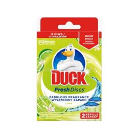 DUCK WC öbíltő korong zselés utántöltő 2 x 36 ml Fresh Discs DuckR Lime DUCK_48007 small