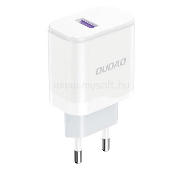 DUDAO DUDAO A20EU hálózati töltő USB aljzat 18W, PD gyorstöltő 3.0, FEHÉR