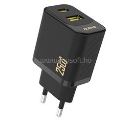 DUDAO DUDAO A26T hálózati töltő USB+Type-C aljzat 25W, PD gyorstöltő, FEKETE GP-190561 small