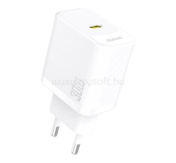 DUDAO DUDAO A27P hálózati töltő Type-C aljzat 30W, PD gyorstöltő, FEHÉR