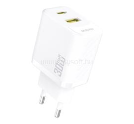 DUDAO DUDAO A27TEU hálózati töltő USB+Type-C aljzat 30W, PD gyorstöltő, FEHÉR GP-190568 small