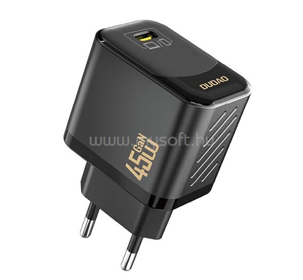 DUDAO DUDAO A28 hálózati töltő Type-C aljzat 45W, PD gyorstöltő, FEKETE