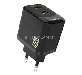 DUDAO DUDAO A28PEU hálózati töltő 2 Type-C aljzat 45W, PD gyorstöltő, FEKETE GP-193712 small