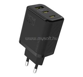 DUDAO DUDAO A29 hálózati töltő USB+2 Type-C aljzat 65W, PD gyorstöltő, FEKETE GP-190661 small