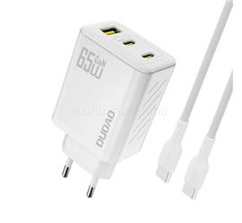 DUDAO DUDAO A29C hálózati töltő USB+2 Type-C aljzat 65W, PD gyorstöltő + Type-C kábel, FEHÉR GP-193742 small